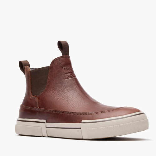 Women's Leather Chelsea Ankle Deck Boot